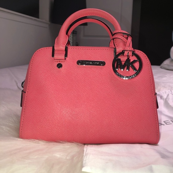 Michael Kors Small Pink Satchel Bag - Picture 3 of 7